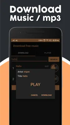 Download free music android App screenshot 1